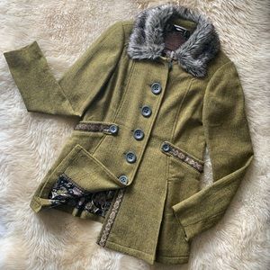 Free People lightweight wool blend ADORABLE coat